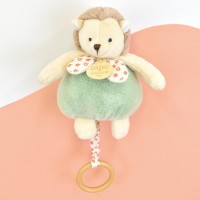 Boite a musique bebe - Hérisson vert - 20 cm