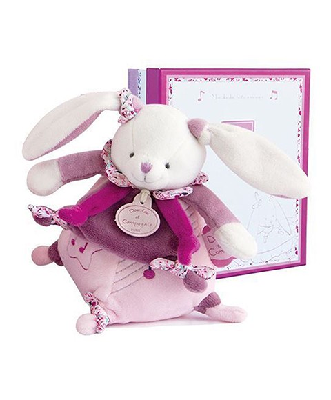 DC2704- Peluche musicale lapin Cerise - 17 cm